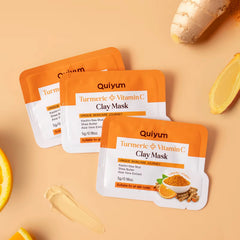 Masque d’argile au curcuma et vitamine C
