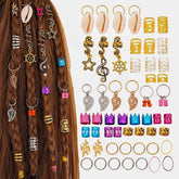 Kit complet de bijoux pour cheveux (52 pc)