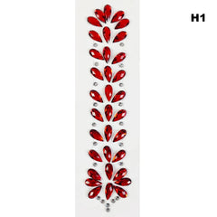 Stickers en strass pour les cheveux