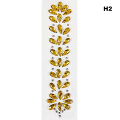 Stickers en strass pour les cheveux