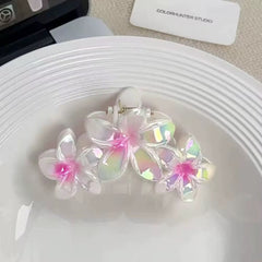 Grande pince à cheveux tipanier NACRÉ