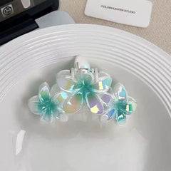 Grande pince à cheveux tipanier NACRÉ