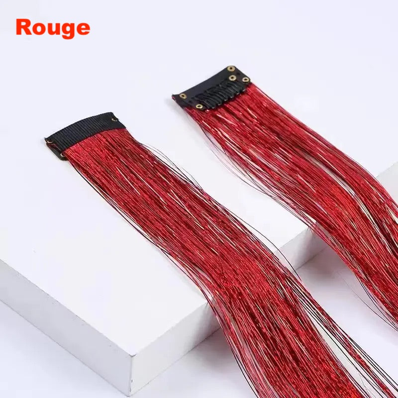 Tinsel hair en clips