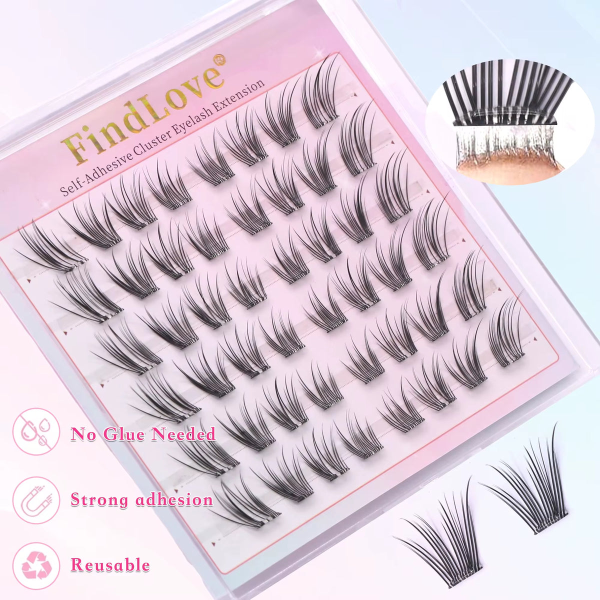 Faux cils auto-adhésif DIY NATURAL FOX
