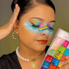 Palette de peinture pour le corps