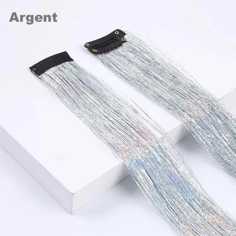 Tinsel hair en clips