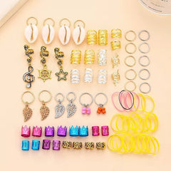 Kit complet de bijoux pour cheveux (52 pc)
