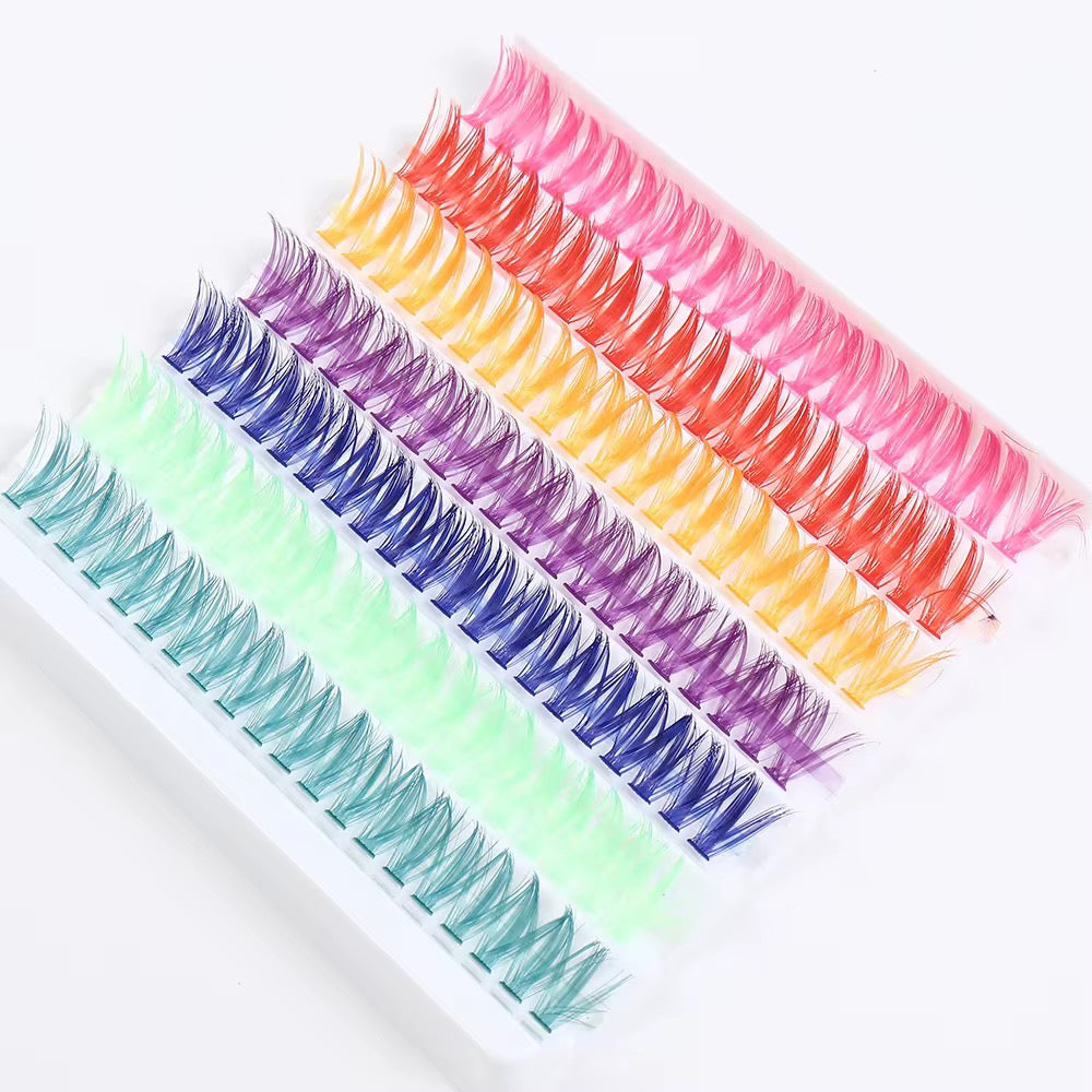 Faux cils auto adhésif coloré