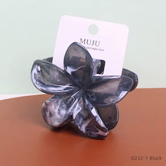 Petite pince à cheveux tipanier marbé transparent