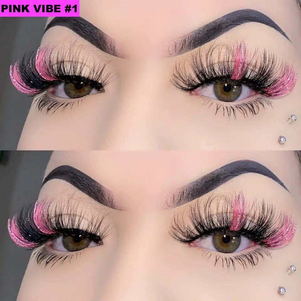 Faux cils pailletés